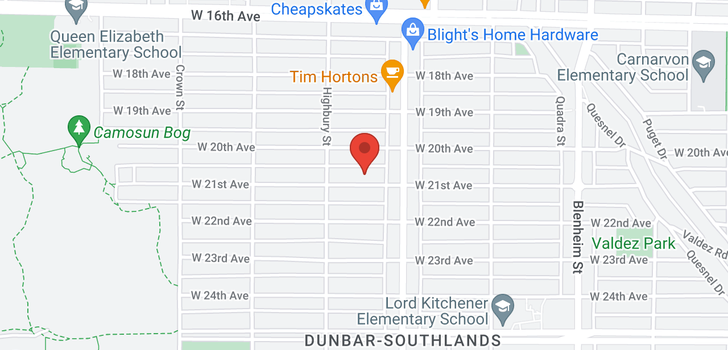map of 3691 W 21ST AVENUE